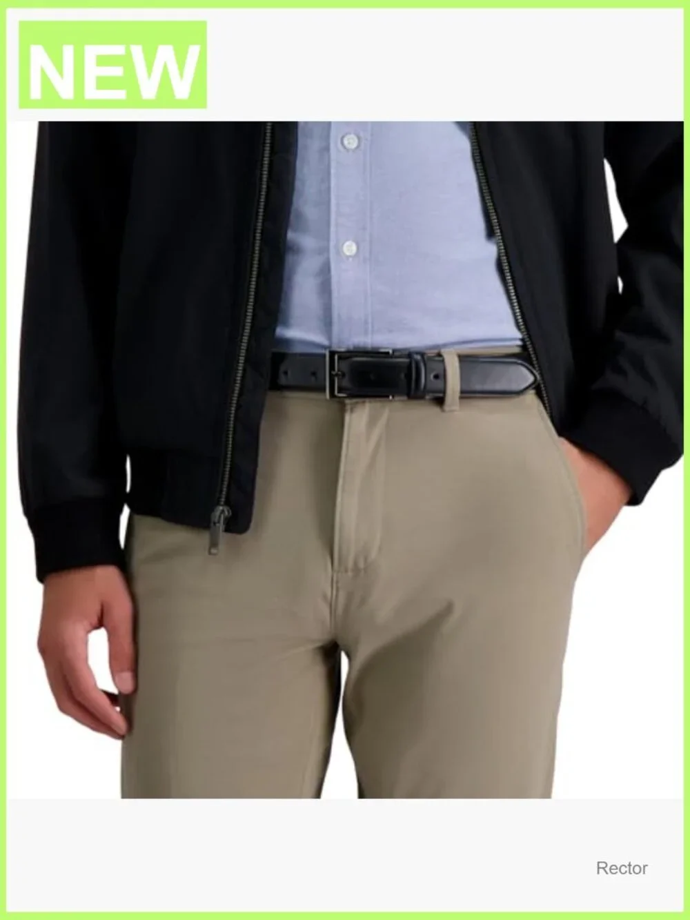 Classic Leather Dress Belt with Silver Buckle
